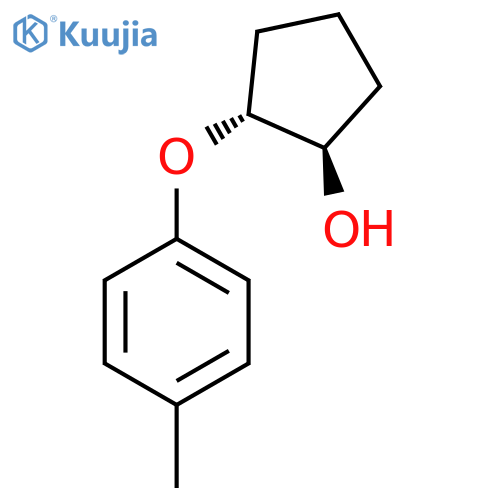(1R,2R)-2-(4-methylphenoxy)cyclopentan-1-ol structure