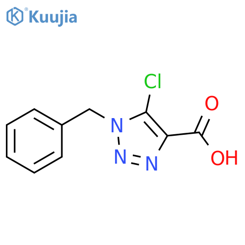 1-Benzyl-5-chloro-1H-[1,2,3]triazole-4-carboxylic acid structure
