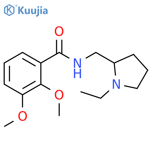 Benzamide, N-[(1-ethyl-2-pyrrolidinyl)methyl]-2,3-dimethoxy- structure