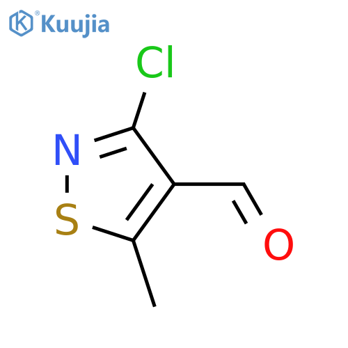 4-Isothiazolecarboxaldehyde, 3-chloro-5-methyl-  structure
