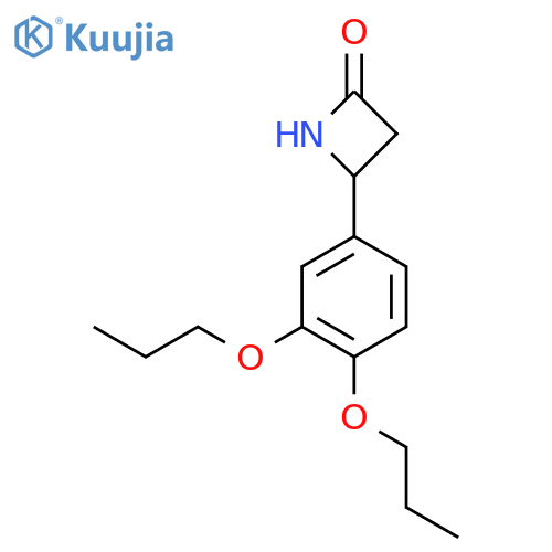 4-(3,4-dipropoxyphenyl)azetidin-2-one structure