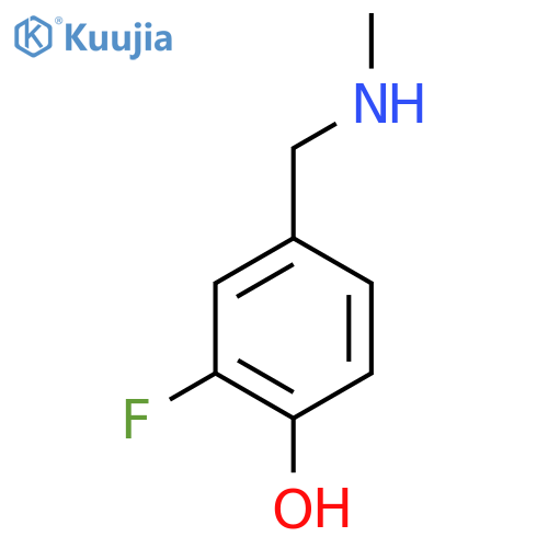 2-fluoro-4-(methylamino)methylphenol structure