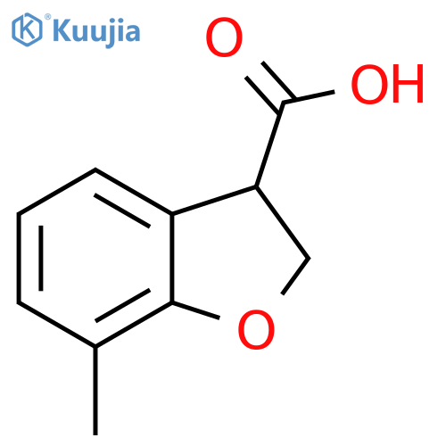 3-Benzofurancarboxylic acid, 2,3-dihydro-7-methyl- structure