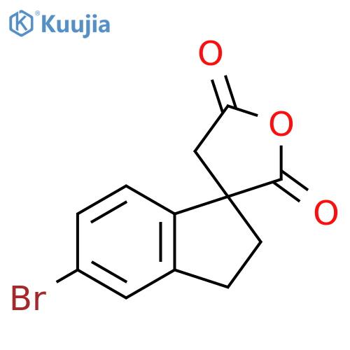 5-bromo-2,3-dihydrospiroindene-1,3'-oxolane-2',5'-dione structure