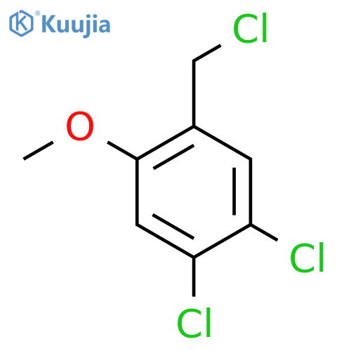 1,2-Dichloro-4-(chloromethyl)-5-methoxybenzene structure
