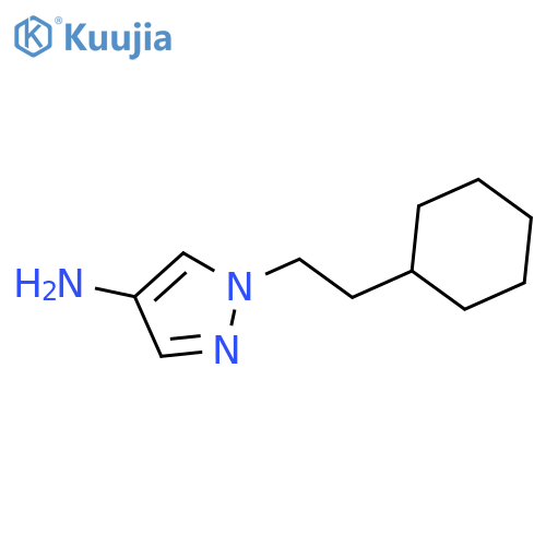 1-(2-Cyclohexylethyl)-1h-pyrazol-4-amine structure