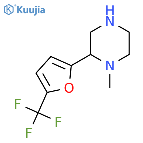 1-methyl-2-5-(trifluoromethyl)furan-2-ylpiperazine structure