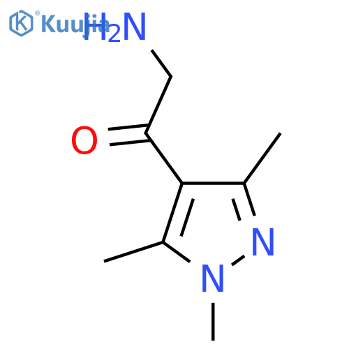 2-amino-1-(trimethyl-1H-pyrazol-4-yl)ethan-1-one structure