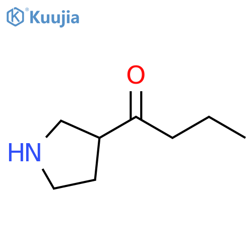 1-Butanone, 1-(3-pyrrolidinyl)- structure