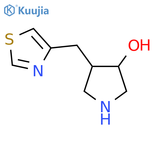 4-(1,3-thiazol-4-yl)methylpyrrolidin-3-ol structure