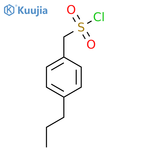 (4-Propylphenyl)methanesulfonyl chloride structure