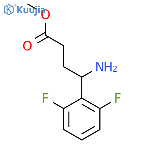 methyl 4-amino-4-(2,6-difluorophenyl)butanoate structure