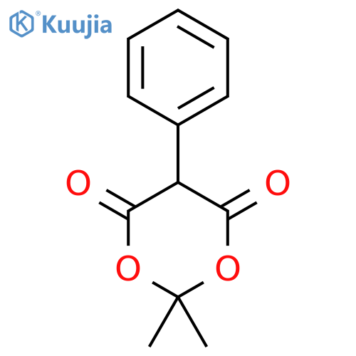2,2-Dimethyl-5-phenyl-1,3-dioxane-4,6-dione structure