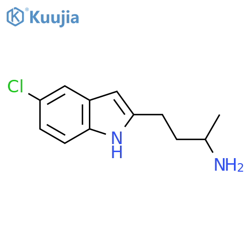 4-(5-chloro-1H-indol-2-yl)butan-2-amine structure