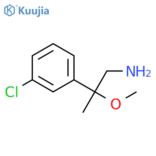 2-(3-CHLOROPHENYL)-2-METHOXYPROPAN-1-AMINE structure