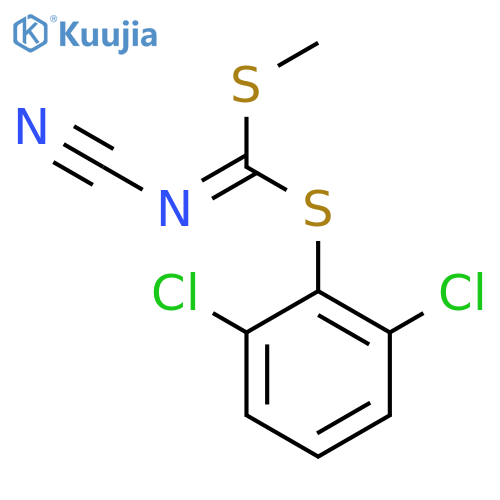 Carbonimidodithioicacid, cyano-, 2,6-dichlorophenyl methyl ester (9CI) structure