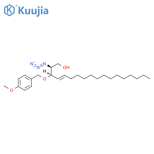 4-Octadecen-1-ol, 2-azido-3-[(4-methoxyphenyl)methoxy]-, (2S,3R,4E)- structure