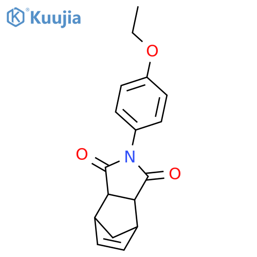 4,7-Methano-1H-isoindole-1,3(2H)-dione,2-(4-ethoxyphenyl)-3a,4,7,7a-tetrahydro- structure
