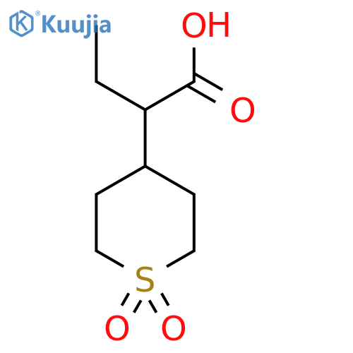 2-(1,1-Dioxo-1lambda6-thian-4-yl)butanoic acid structure