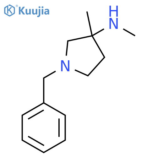 1-benzyl-N,3-dimethylpyrrolidin-3-amine structure