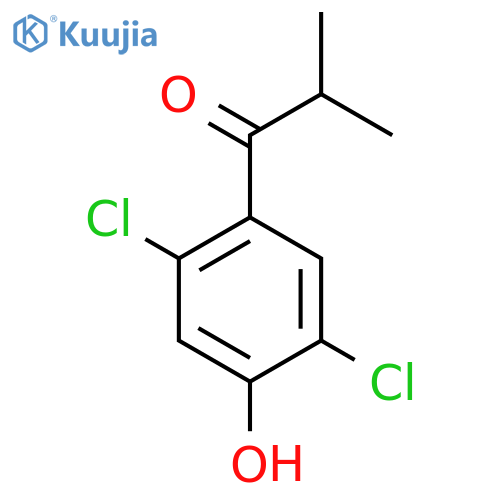 1-(2,5-Dichloro-4-hydroxyphenyl)-2-methylpropan-1-one structure