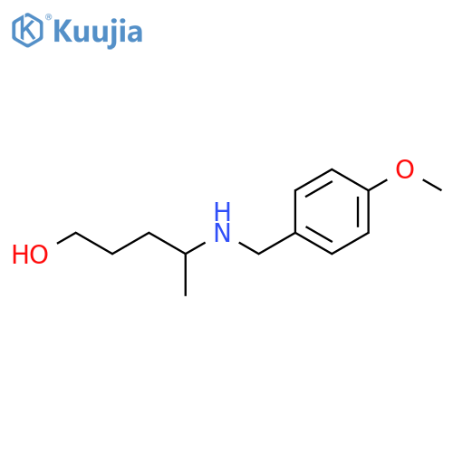 4-((4-methoxybenzyl)amino)pentan-1-ol structure