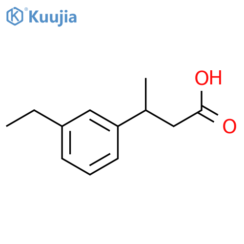 3-(3-ethylphenyl)butanoic acid structure