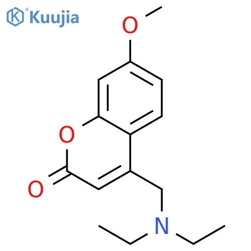 4-(N,N-Diethylaminomethyl)-7-methoxy-coumarin structure