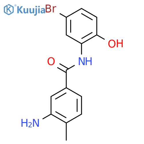 3-Amino-N-(5-bromo-2-hydroxyphenyl)-4-methylbenzamide structure