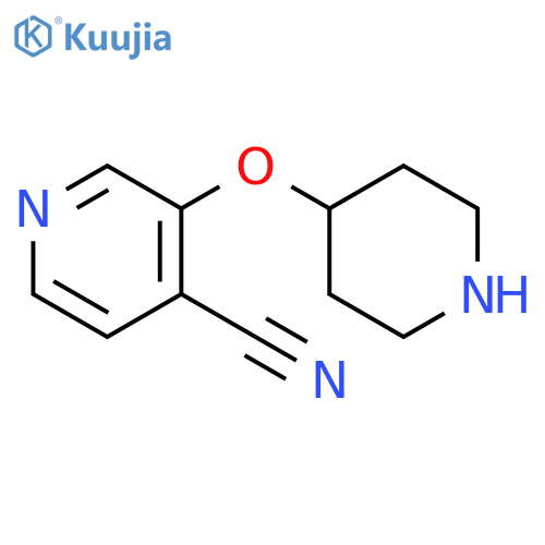 3-(piperidin-4-yloxy)pyridine-4-carbonitrile structure