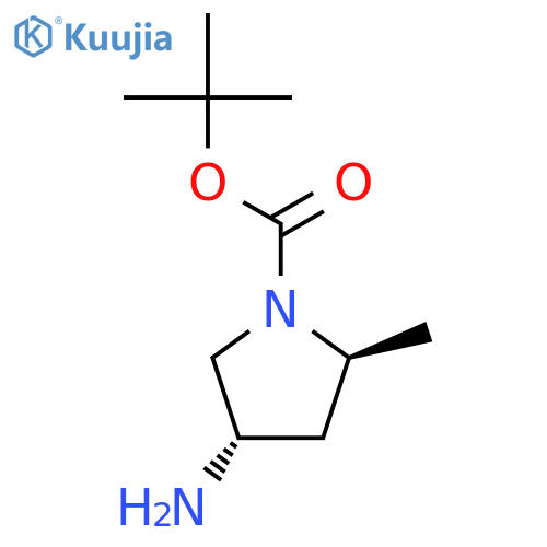 Tert-butyl (2S,4S)-4-amino-2-methylpyrrolidine-1-carboxylate structure