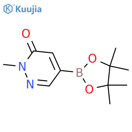2-methyl-5-(tetramethyl-1,3,2-dioxaborolan-2-yl)-2,3-dihydropyridazin-3-one structure
