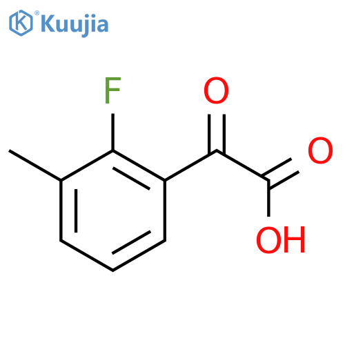 2-(2-fluoro-3-methylphenyl)-2-oxoacetic acid structure