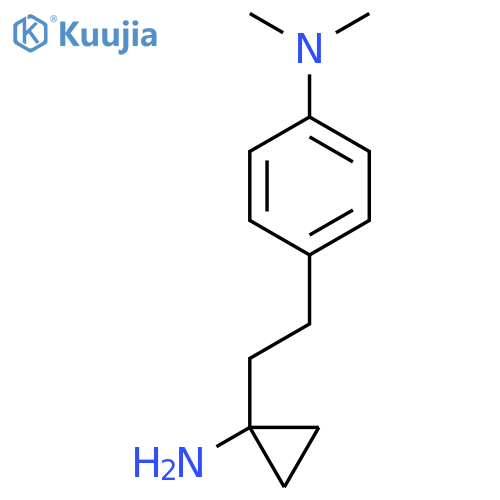 4-2-(1-aminocyclopropyl)ethyl-N,N-dimethylaniline structure