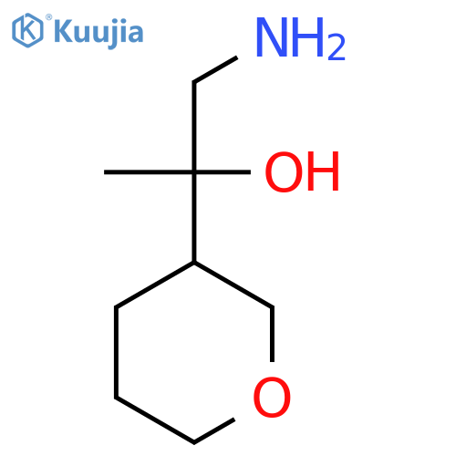 1-amino-2-(oxan-3-yl)propan-2-ol structure