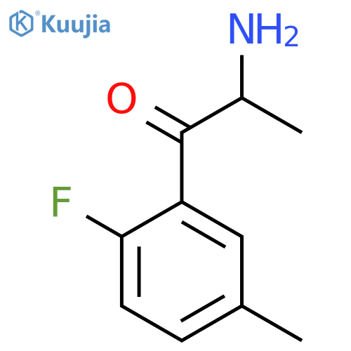 2-amino-1-(2-fluoro-5-methylphenyl)propan-1-one structure
