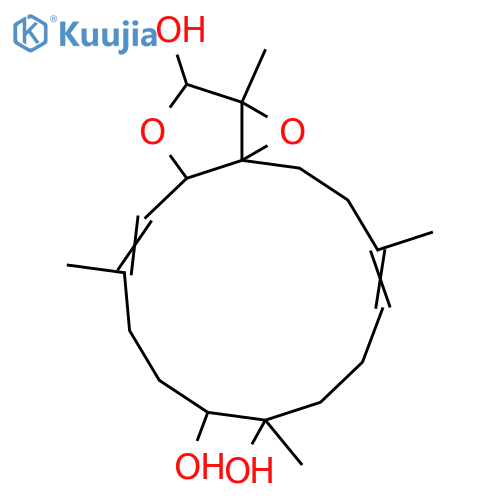 7,8-Dihydroxy-1(15),3,11-cembratrien-16,2-olide; (2R*,3E,7R*,8R*,11E)-form, 1R*,15R*-Epoxide, 16S*-alcohol(lactol) structure