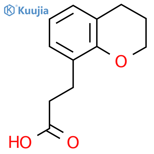 3-(3,4-Dihydro-2H-1-benzopyran-8-yl)propanoic acid structure