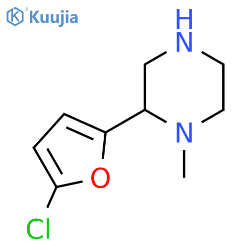 2-(5-chlorofuran-2-yl)-1-methylpiperazine structure