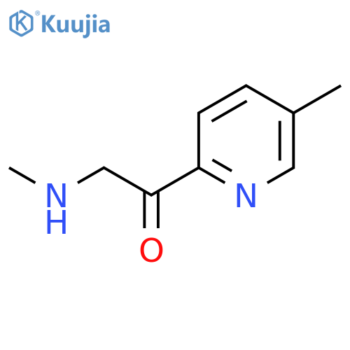 2-(methylamino)-1-(5-methylpyridin-2-yl)ethan-1-one structure
