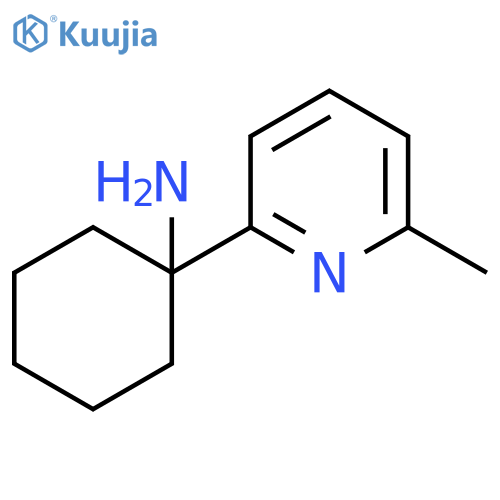 1-(6-methylpyridin-2-yl)cyclohexan-1-amine structure