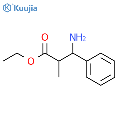 Ethyl 3-amino-2-methyl-3-phenylpropanoate structure