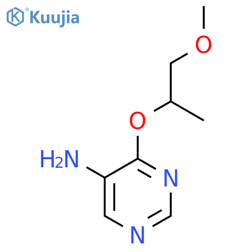 4-(1-methoxypropan-2-yl)oxypyrimidin-5-amine structure