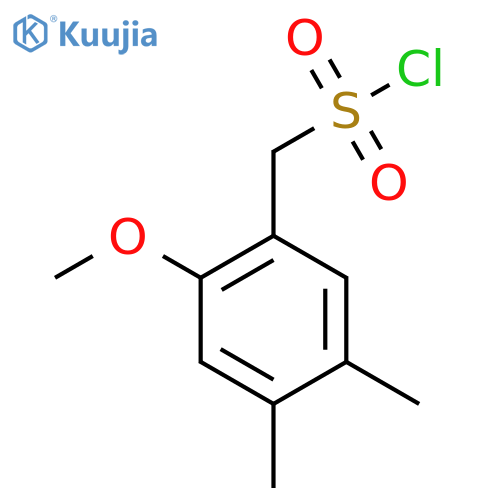 (2-methoxy-4,5-dimethylphenyl)methanesulfonyl chloride structure