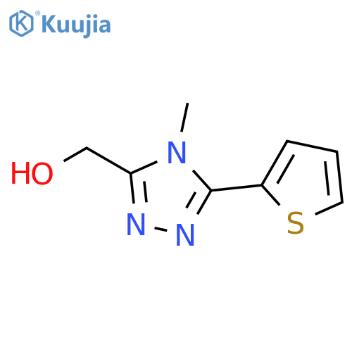 [4-methyl-5-(thiophen-2-yl)-4H-1,2,4-triazol-3-yl]methanol structure