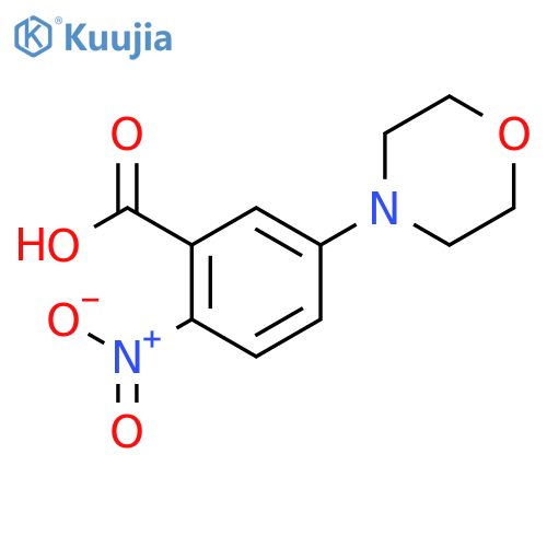 5-(morpholin-4-yl)-2-nitrobenzoic acid structure