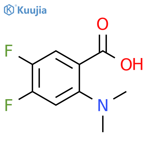 2-(Dimethylamino)-4,5-difluorobenzoic acid structure