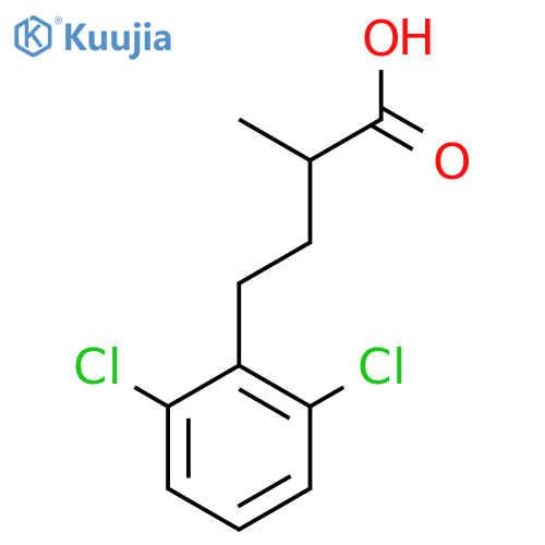 4-(2,6-dichlorophenyl)-2-methylbutanoic acid structure