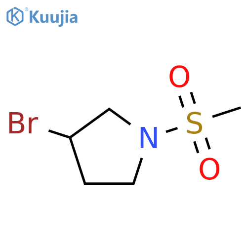 3-bromo-1-methanesulfonylpyrrolidine structure