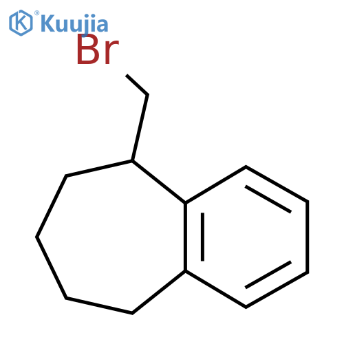 5-(bromomethyl)-6,7,8,9-tetrahydro-5H-benzo7annulene structure